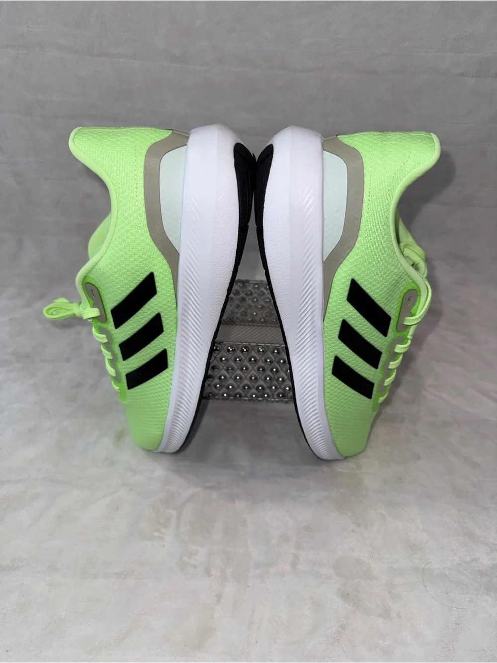 Adidas Neon Green, Black, White Men- 11.5 or women’s 13 - Athletic RunFalcon 3.0